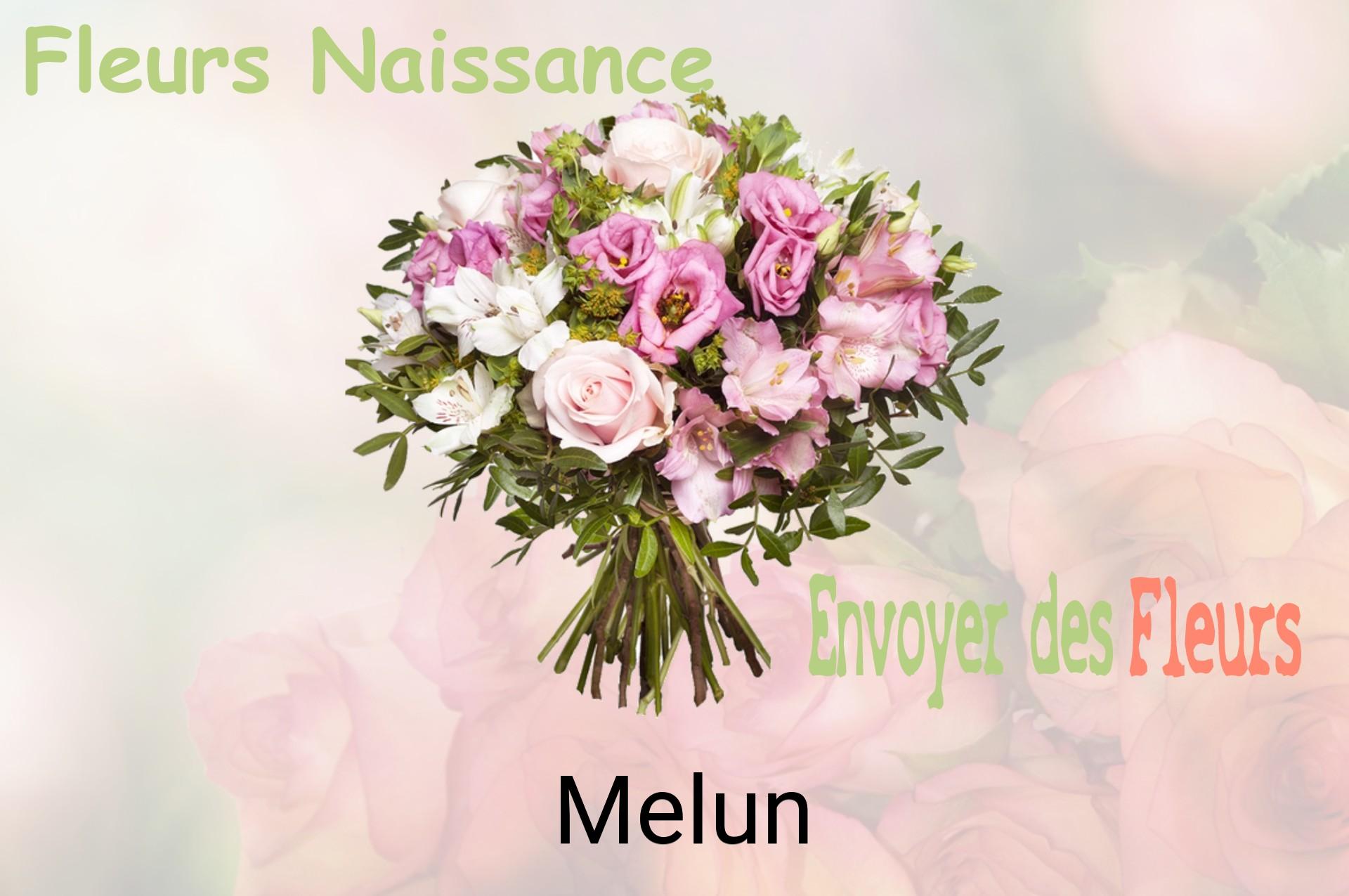 Bouquet de fleurs de naissance livré à Melun